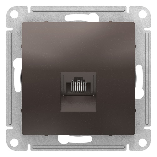 

Розетка Schneider Electric ATN000683 AtlasDesign, компьютерная, RJ45, механизм, мокко, ATN000683