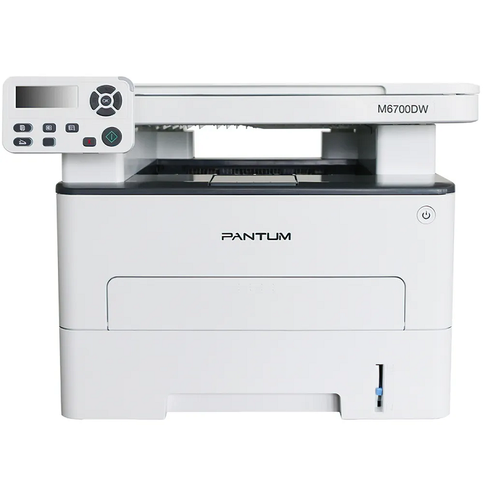 

МФУ монохромное Pantum M6700DW А4, 30 стр/мин, 1200 × 1200 dpi, 256Мб RAM, PCL/PS, дуплекс, лоток 250 л, USB/LAN/WiFi, M6700DW