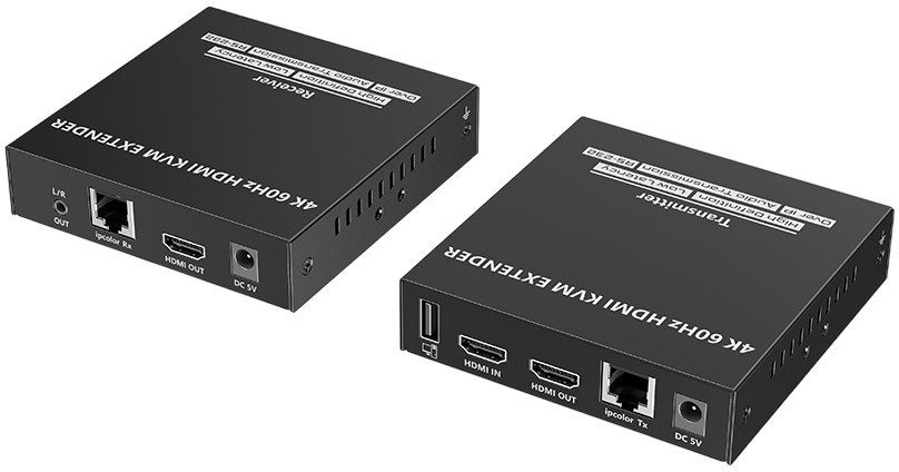 

Удлинитель KVM LENKENG LKV582KVM KVM HDMI по витой паре CAT6, 4K60, до 120 м, RS-232, проходной HDMI, LKV582KVM