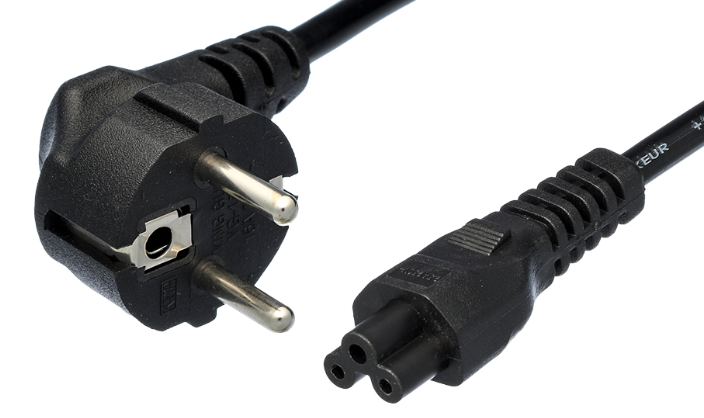 

Кабель питания GoPower 00-00024056 евровилка CEE 7/7-IEC 320 C5 1.8м ПВХ 0.75мм черный (1/10/160), 00-0002405