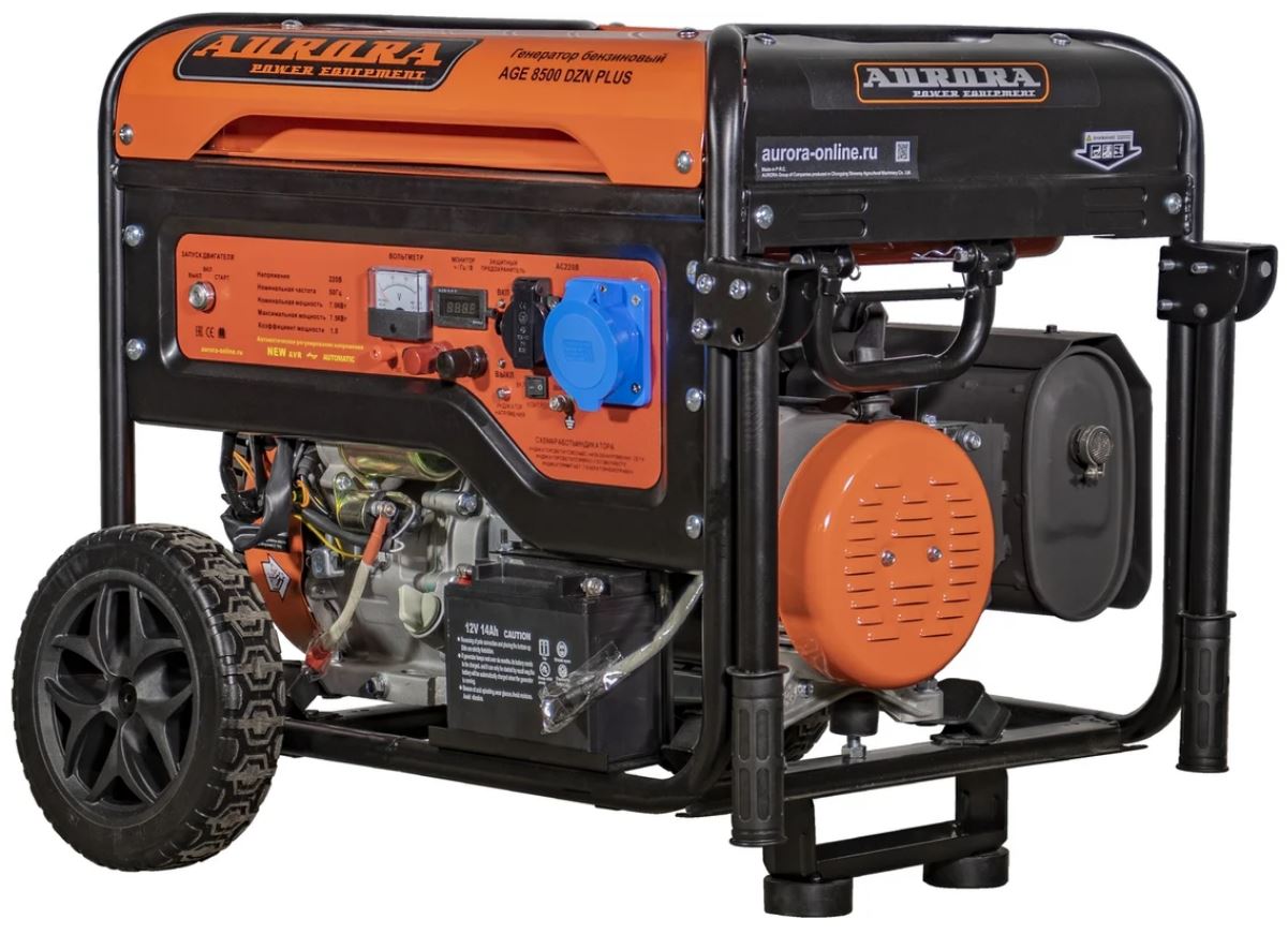 

Генератор бензиновый Aurora AGE 8500 DZN PLUS 14684 Aurora с блоком автоматики, AGE 8500 DZN PLUS