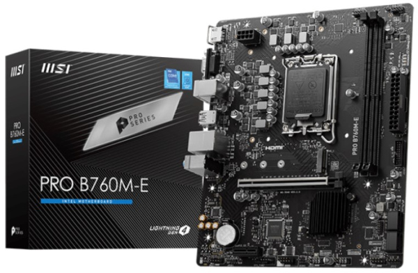 фото Материнская плата mATX MSI PRO B760M-E в Красноярске