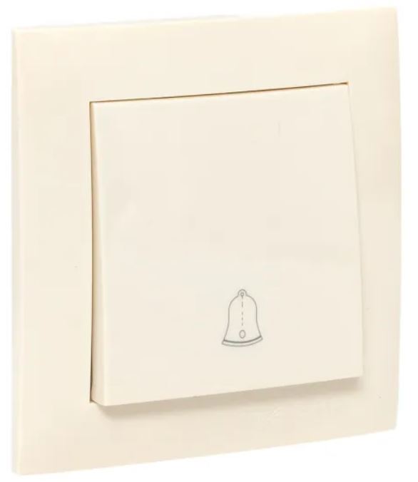 

Кнопка звонка в сборе EKF EWV10-026-20 Валенсия кнопка звонка 10А кремовая, EWV10-026-20