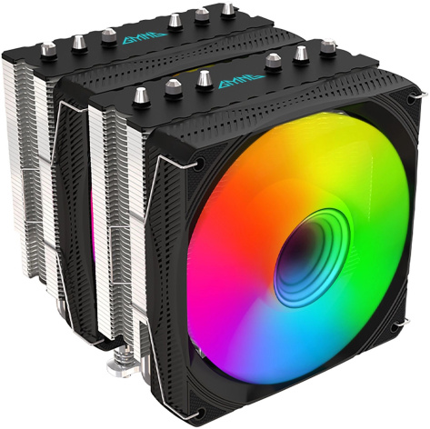 Изображение товара Кулер для процессора GMNG GG-CPC250-ARGB1-BK с эффективной теплоотдачей