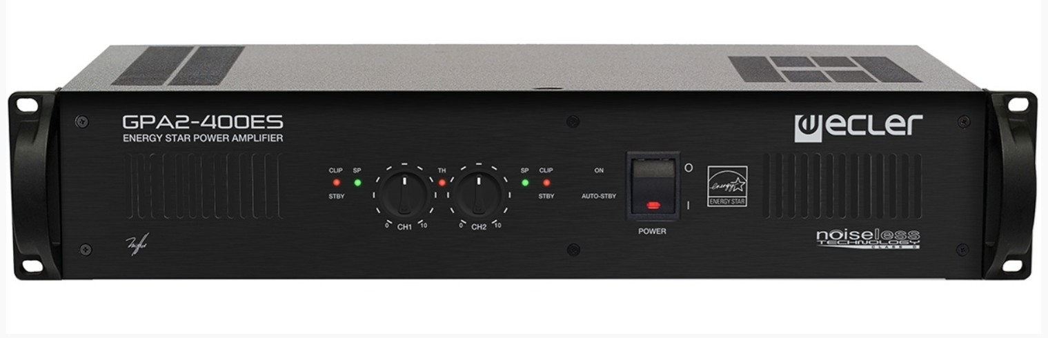 

Усилитель мощности Ecler GPA2-400ES 2x350 Вт – 4 Ом, 2x280 Вт – 8 Ом, 1х700 Вт – 8 Ом, GPA2-400ES