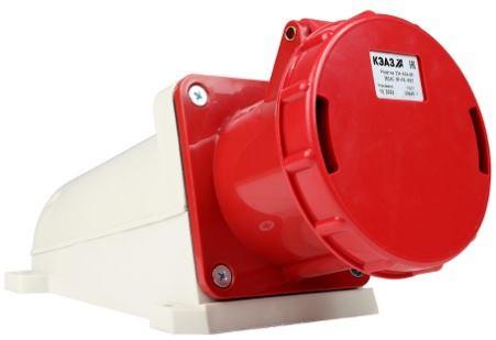 Изображение товара Розетка силовая 4-полюсная КЭАЗ 241220 на 63 А 380 В