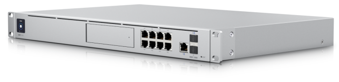 

Программно-аппаратный комплекс Ubiquiti UDM-SE объединяет в себе функции контроллера сети UniFi, видеорегистратора системы UniFi Protect, сетевого шлю, UDM-SE
