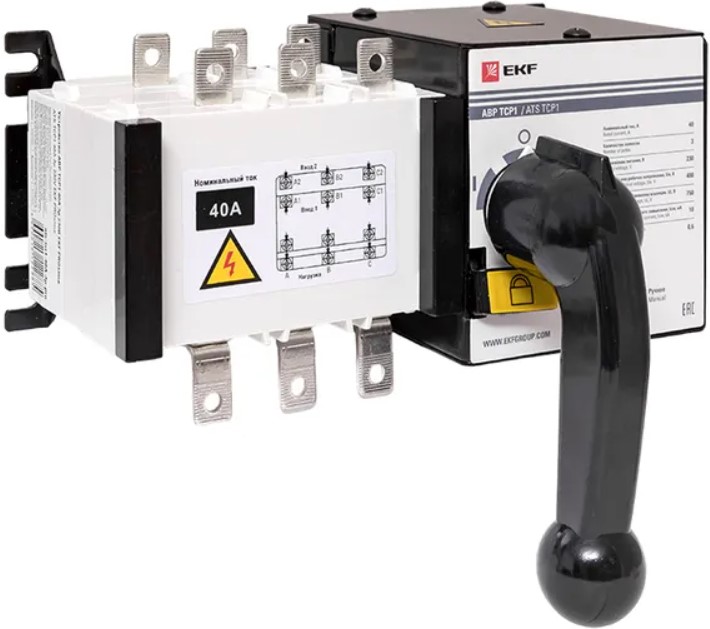 Автоматический ввод резерва EKF ats-tsr1-40A-3p-pro АВР ТСР1 40А 3Р 230В