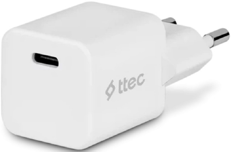 

Зарядное устройство сетевое TTEC 2SCP01LB SmartCharger 20W PD With USB-C - Lightning с кабелем 120 см. Цвет: белый, 2SCP01LB