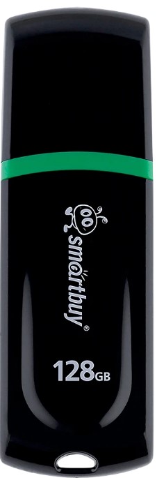 

Накопитель USB 2.0 128GB SmartBuy PAEAN SB128GBPN-K чёрный, PAEAN