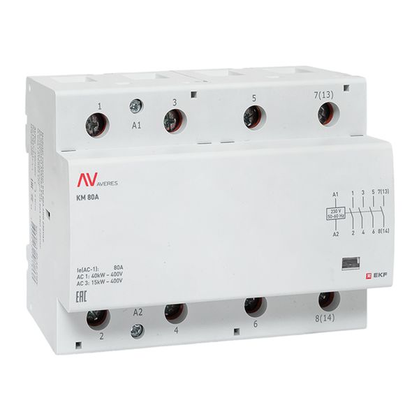 

Контактор модульный EKF km-av-6-80-40-230V КМ 80А 4NO 230VAC (6 мод.) AVERES, km-av-6-80-40-230V