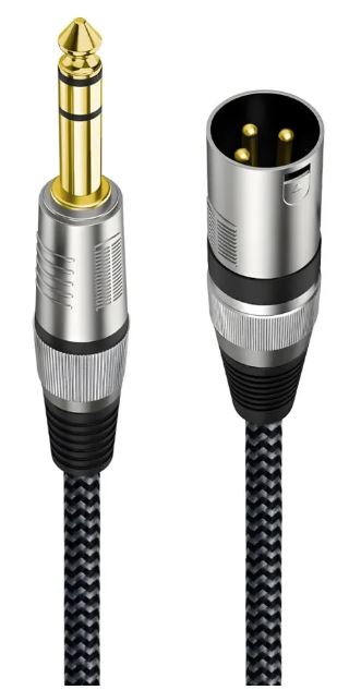 

Кабель акустический Caweon NI-5M XLR(M) - JACK 6.3мм(M), VISARIO, 5м, серый, NI-5M