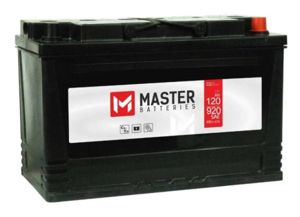 Изображение товара Автомобильный аккумулятор MASTER BATTERIES MBT1200 12В 120Ач для грузовиков