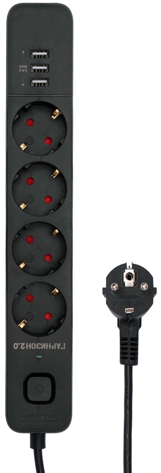 

Сетевой фильтр Garnizon EPS-4-U3-B-2 4р, 10А, 3xUSB, 2м, ур.защиты 2+, черный, пакет, EPS-4-U3-B-2