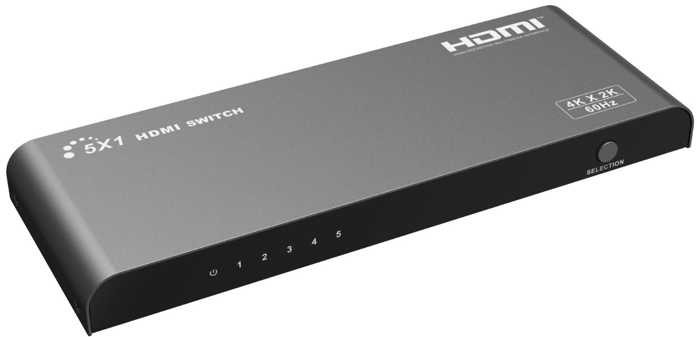 

Переключатель KVM LENKENG LKV501-V2.0 HDMI 5 в 1, 4K60, LKV501-V2.0