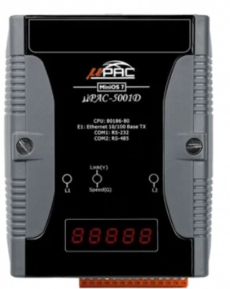 

Контроллер ICP DAS uPAC-5001D CR 512KB SRAM C Language Based uPAC-5000 (MiniOS7 Inside) with LED Display, uPAC-5001D CR