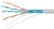 фото Кабель витая пара F/UTP 5e кат. 4 пары  Cabeus FTP-4P-Cat.5e-SOLID-LSLTx-GY-25