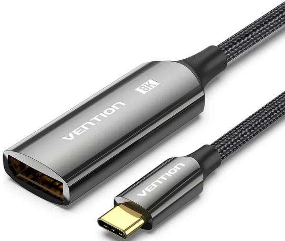 Изображение товара Кабель Vention CRGBC USB CM/DP v1.4 F 0,25 м DisplayPort USB Type-C