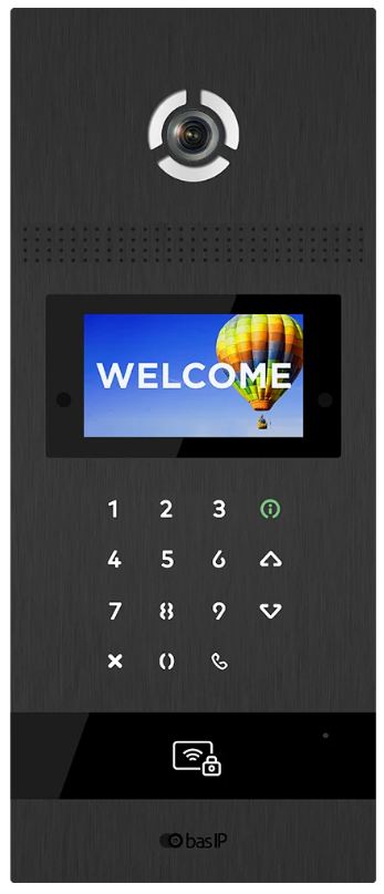 Вызывная панель BAS-IP AA-12FTI Black IP многоабонентская