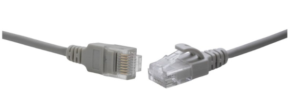 фото Кабель патч-корд U/UTP 6 кат. 0.3м SNR SNR-UU4-6-003-LST-GY (3,8) в Екатеринбурге