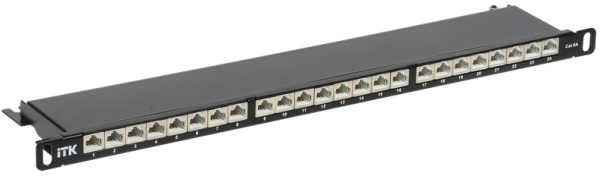 фото Патч-панель 19" 24xRJ45, STP, Кат. 6A ITK PP24-D05UC6AS-D05H в Уфе