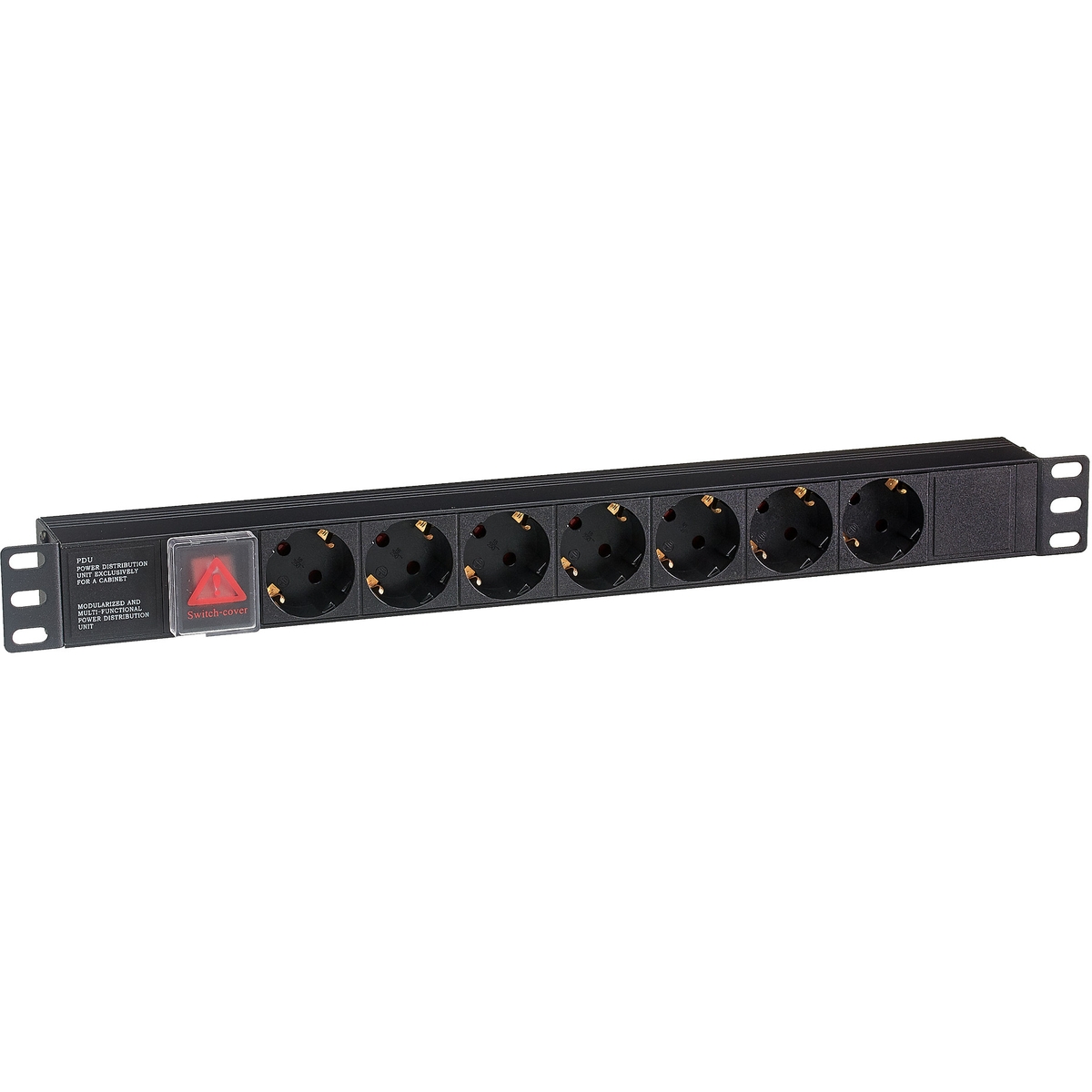 

Блок розеток Exegate ServerPro PDU-19H703 Al-7S-C20-SW EX280838RUS (19", 1U, Алюминий, 7 Schuko, С20, выкл. с подсветкой, черный, RTL), ServerPro PDU-19H703 Al-7S-C20-SW