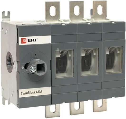 

Рубильник EKF tb-s-630-3p 630A 3P без рукоятки управления TwinBlock, tb-s-630-3p