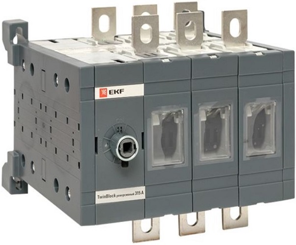 

Рубильник EKF tb-s-315-4p 315A 4P без рукоятки управления TwinBlock, tb-s-315-4p