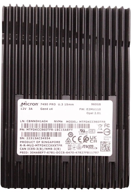 Накопитель SSD,Micron,7450 PRO