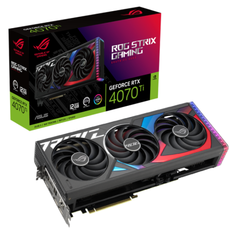 фото Видеокарта ASUS GeForce RTX 4070 Ti ROG Strix GAMING (ROG-STRIX-RTX4070TI-12G-GAMING) в Омске