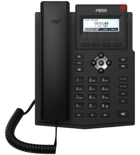 Изображение товара VoIP-телефон Fanvil X1SP двухлинный для бизнеса с клавиатурой