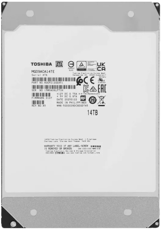 Жесткий диск,Toshiba,MG09ACA14TE
