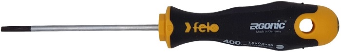 

Отвертка шлицевая Felo 40003210 Ergonic 3,0X0,5X80, 40003210