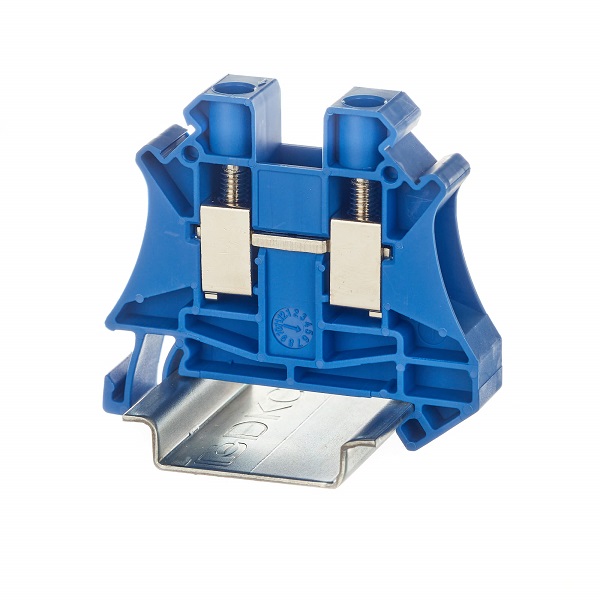 

Клемма проходная DKC TUR-10-BU винтовой зажим, 2 точки подключения, 10 кв.мм, синяя, "Nuputuk", TUR-10-BU