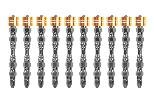 Изображение товара Набор ударных бит Deli DL255065 10 шт крестообразные PH2 65 мм высокопрочная сталь