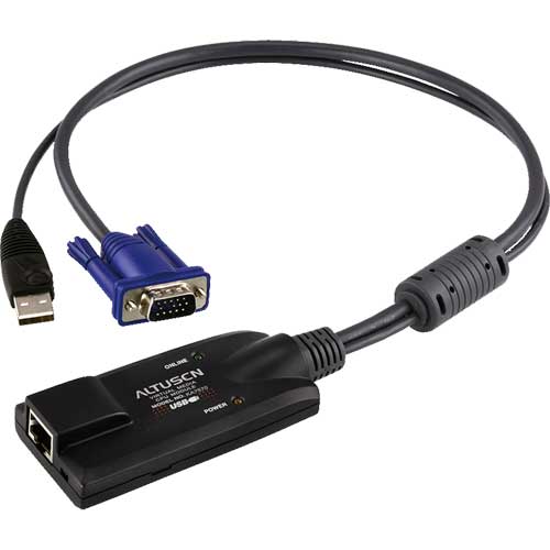 

Адаптер KVM Altusen KA7570-AX SVGA+KBD+MOUSE USB, 40 метр., для подкл. комп. к перекл. KH15xxA/KH15xxAi/KL15xxA/KH25xxA, макс.разреш. 1600х1200, RJ45+, KA7570-AX