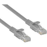 фото Кабель патч-корд U/UTP 5e кат. 0,3м.  Exegate UTP-RJ45-RJ45-5e-CU-0,3M-GY
