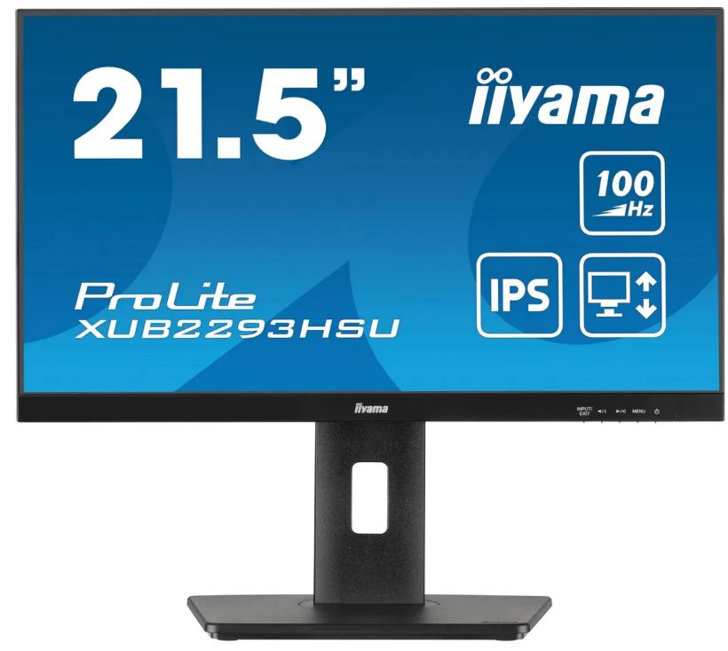

Монитор 21,5" Iiyama ProLite XUB2293HSU-B7 черный, IPS, LED, 1920x1080, 16:9, матовая, 300cd/m2, 178°/178°, 100Hz, HAS Piv, HDMI M/M, DP, FHD, USB, ProLite XUB2293HSU-B7
