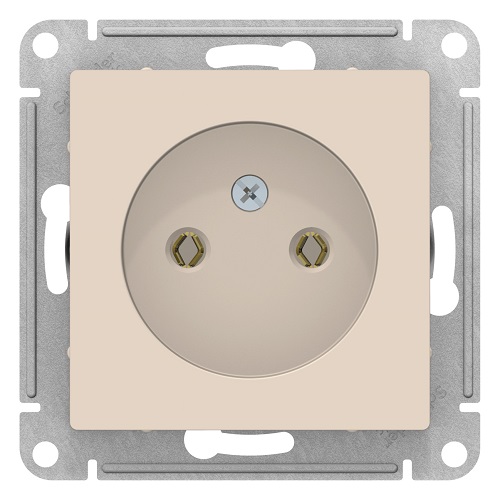 

Розетка Schneider Electric ATN000241 AtlasDesign, без заземления, 16А, механизм, бежевая, ATN000241