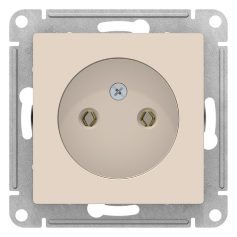 Изображение товара Розетка Systeme Electric AtlasDesign IP20 без заземления для встраиваемого монтажа