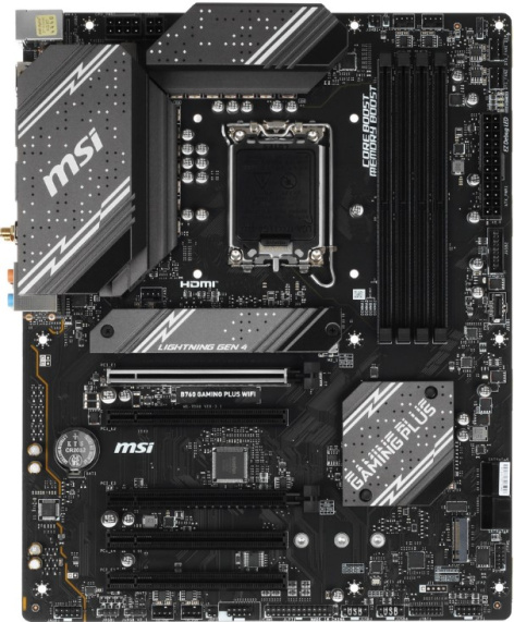 Изображение товара Материнская плата ATX MSI B760 GAMING PLUS WIFI (УЦЕНЕННЫЙ)