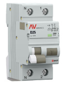 фото Автомат EKF rcbo10-1pn-25D-100-ac-av