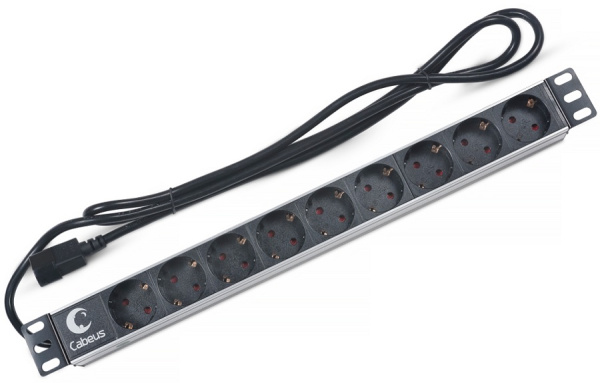 Изображение товара Блок розеток Cabeus PDU-9P-2IEC для телекоммуникационных шкафов