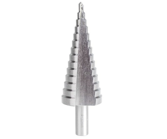Изображение товара Сверло KRANZ KR-12-6602 ступенчатое для отверстий 4-30 мм металл дерево пластик