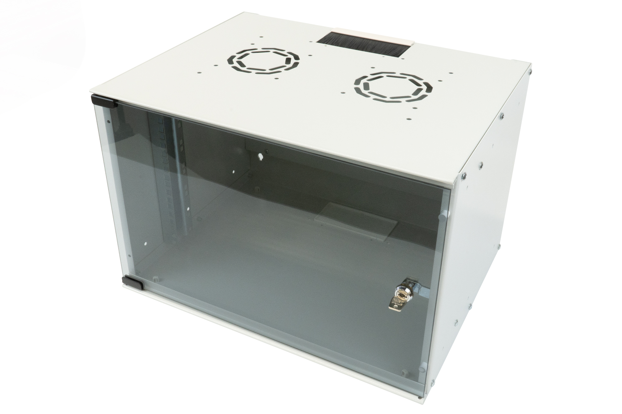 

Шкаф настенный 19", 7U Estap SOHO7U40G SOHOline, 520x400, стеклянная дверь, серый, SOHO7U40G