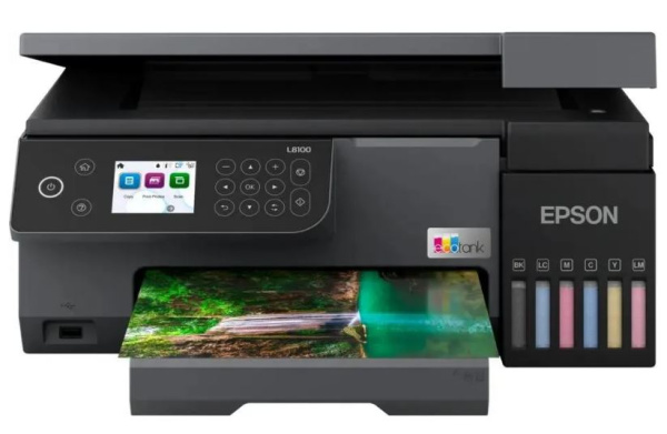 Изображение товара МФУ струйное Epson EcoTank L8100 (УЦЕНЕННЫЙ) Цветная, A4, Wi-Fi, USB