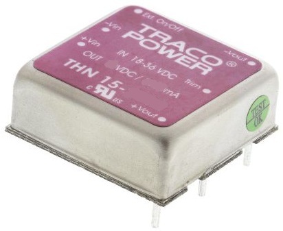 

Преобразователь DC-DC модульный TRACO POWER THN 15-2411 Монтаж: на плату, 1x1 inch; P вых: 15 Вт; #: 1; U вх: 18...36 В; Выход: 5 В; Возможности: ДУ, THN 15-2411