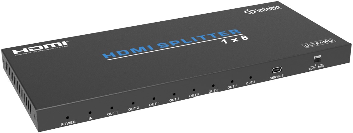 

Усилитель-распределитель Infobit iSwitch 108 1х8 HDMI 4K60, iSwitch 108