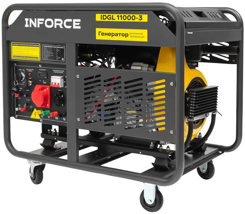 

Генератор дизельный Inforce IDGL 11000-3 трехфазный, IDGL 11000-3