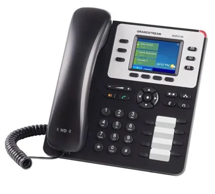 

Телефон VoiceIP Grandstream GXP-2130v2 SIP, громкая связь, подключение гарнитуры,Bluetooth,цветной LCD-дисплей, порты: USB, WAN, LAN, Gigabit LAN, GXP-2130v2
